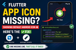 Flutter App Icon Missing